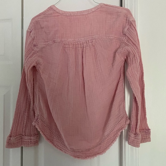 Linen Free People Top - Picture 2 of 2